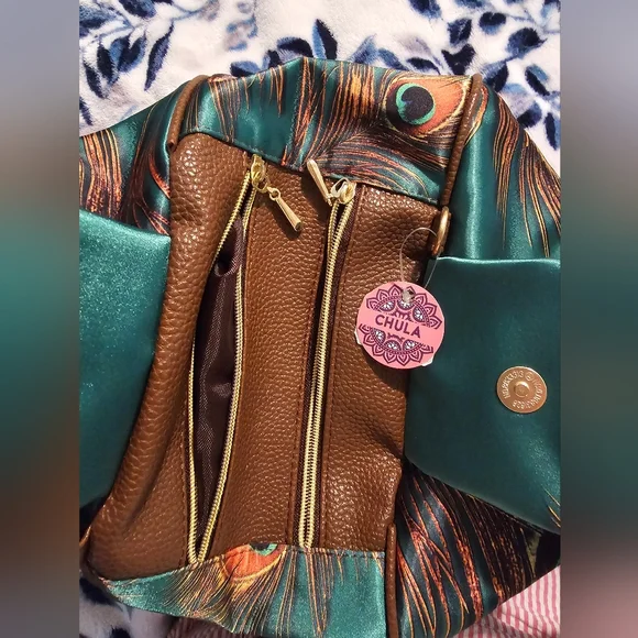 Chula Peacock Print Handbag - - Picture 2 of 5